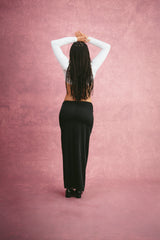 Low Waist Maxi Skirt in Ink